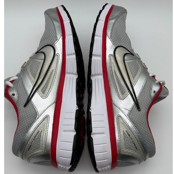 NIKE Dual Fusion ST Men's Size 11 1/2 Stability Red Gray 0058 Gently Used 0058 - Picture 9 of 11